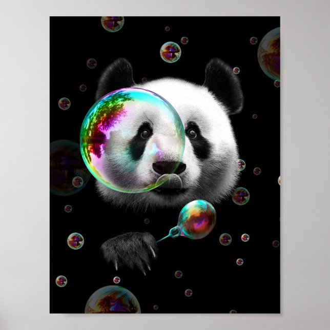 PANDA BUBBLE MAKER POSTER (Framsidan)