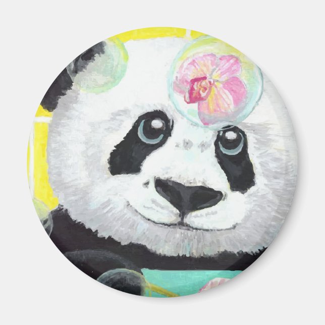 Panda Bubbles Magnet (Framsidan)