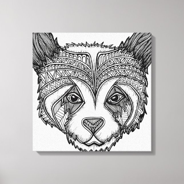Panda Canvastryck (Framsida)
