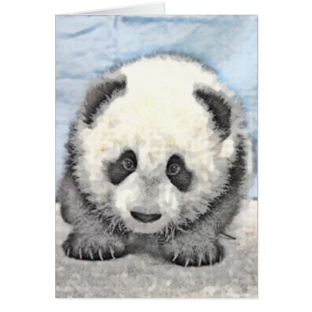 Panda Card Hälsningskort (Framsidan)