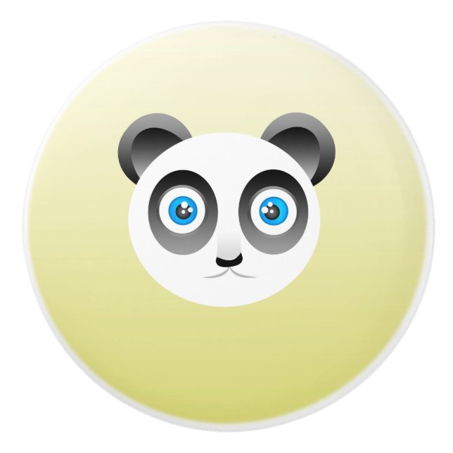Panda Ceramic Knob Knopp (Framsidan)