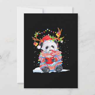 Panda christmas anteckningskort