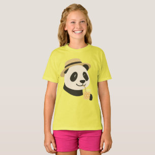 Panda Citron Dryck T-Shirt