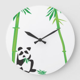 Panda Clock Stor Klocka