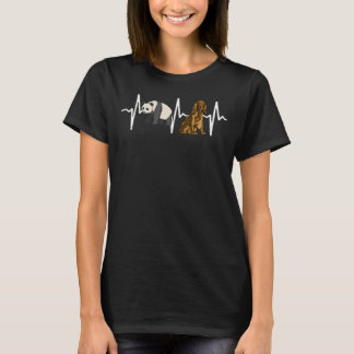 Panda Cocker Spain Heartslag Hund T Shirt