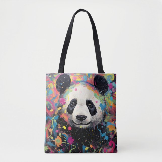 Panda Colorful Animal Enchanting Tygkasse (Framsida)