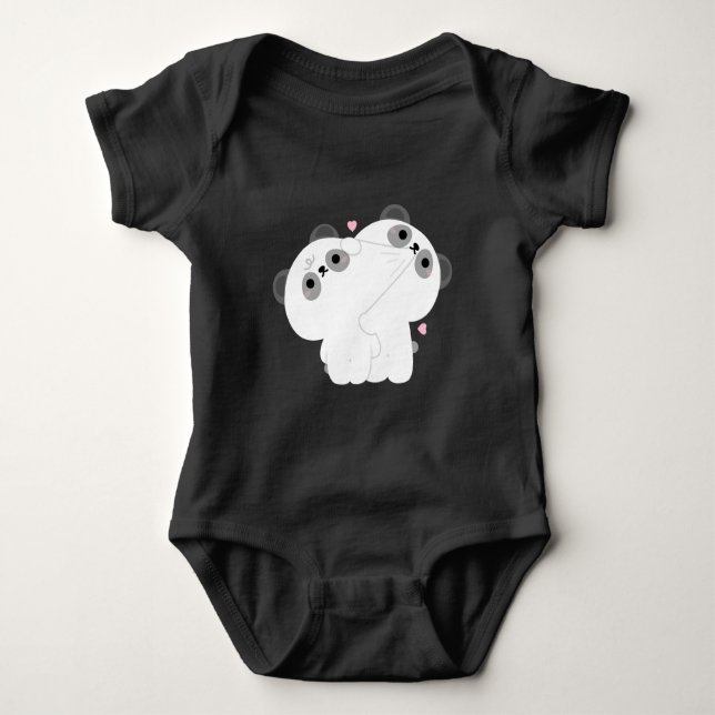 Panda Couple T Shirt (Framsida)