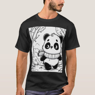 "Panda Cozy Stroll" T Shirt