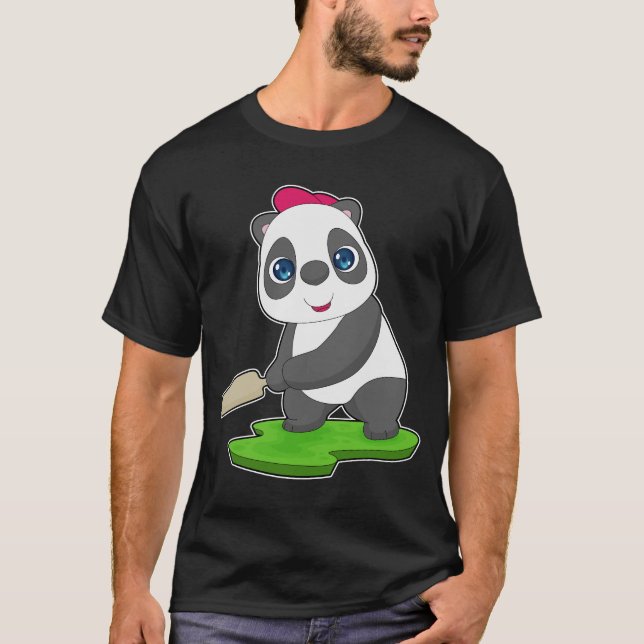 Panda Cricket fladdermus T Shirt (Framsida)