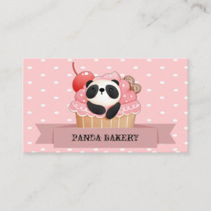 Panda Cuptårta Visitkort