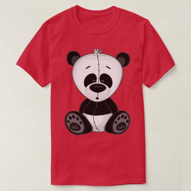 Panda Cute Kawaii toon T Shirt (Design framsida)
