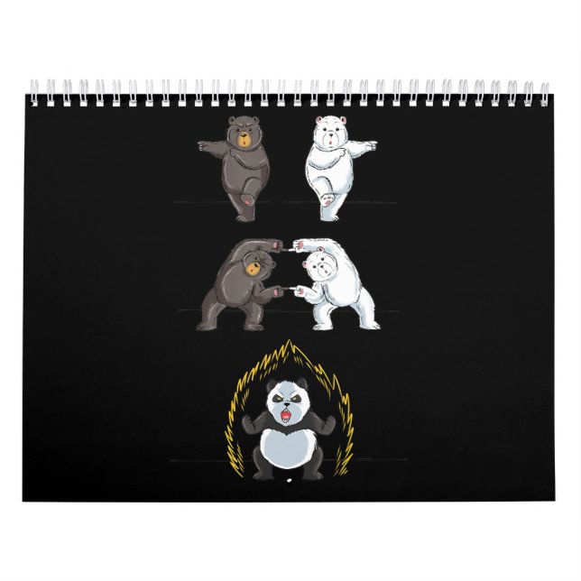 Panda Cute Polar Bear Animal Lover Kalender (Omslag)