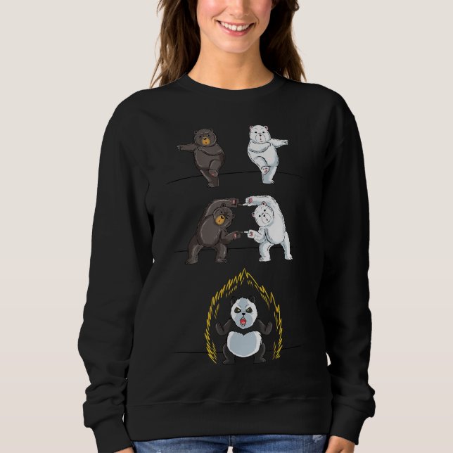 Panda Cute Polar Bear Animal Lover T Shirt (Framsida)