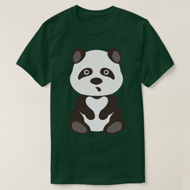 Panda Cute T Shirt (Design framsida)