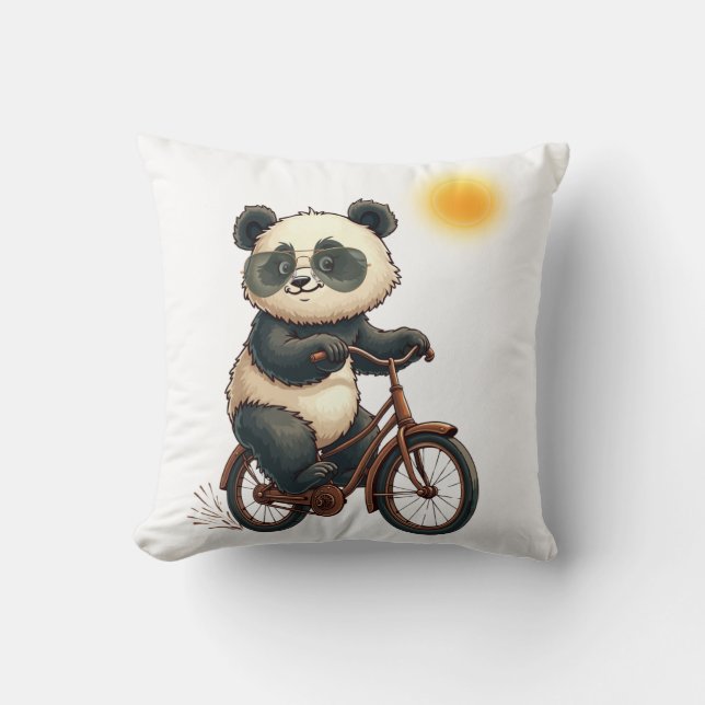 Panda-cykling Kudde (Framsida)