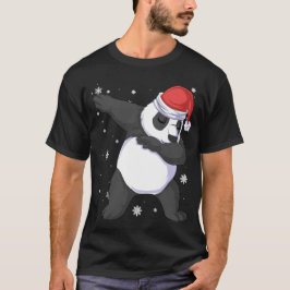 panda dabbing christmas t shirt