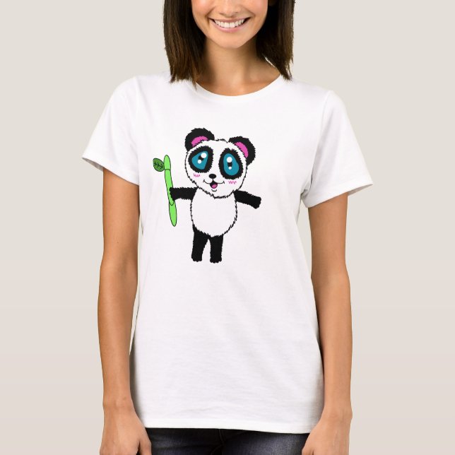 Panda damklänning  t shirt (Framsida)