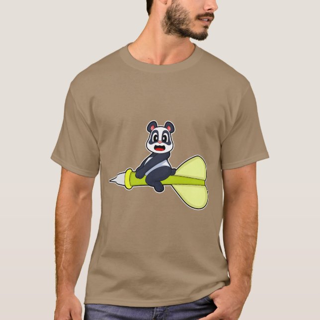 Panda Darts Dart T Shirt (Framsida)