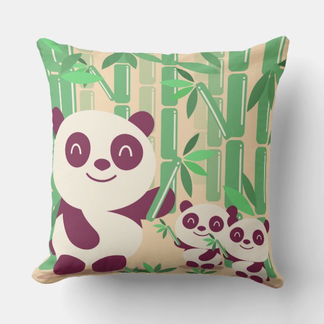Panda Decorative Pillow Kudde (Framsida)