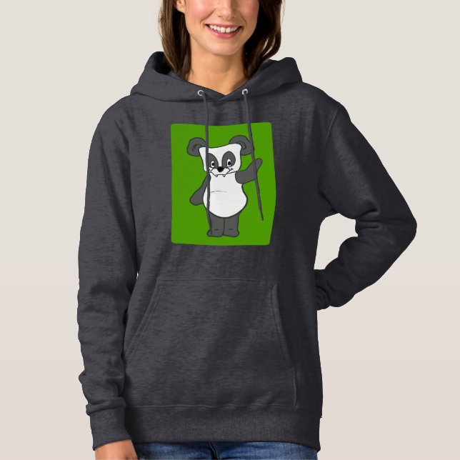 Panda design Hoodie T Shirt (Framsida)
