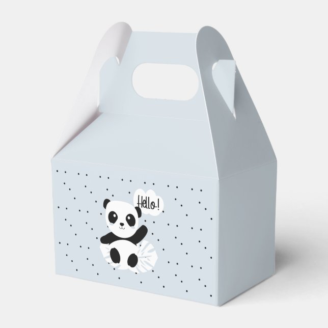 Panda dice Hola Presentaskar (Framsidan Sidan)