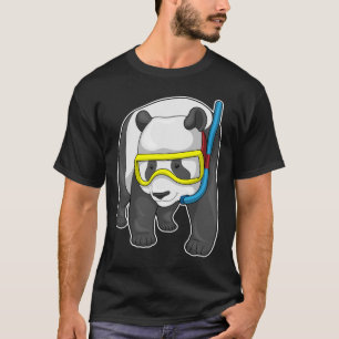 Panda Diver Snorkel T Shirt