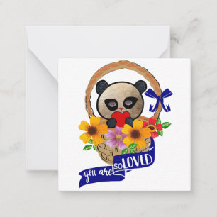 Panda: Du är så älskad vykort