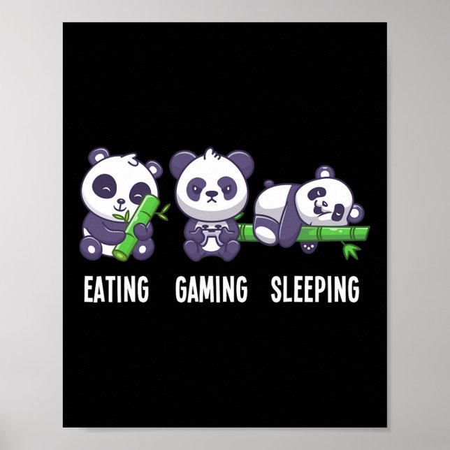Panda Eaming-spel för spel med flera spelare Poster (Framsidan)