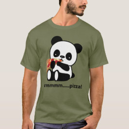 PANDA EATING PIZZA - söt T Shirt