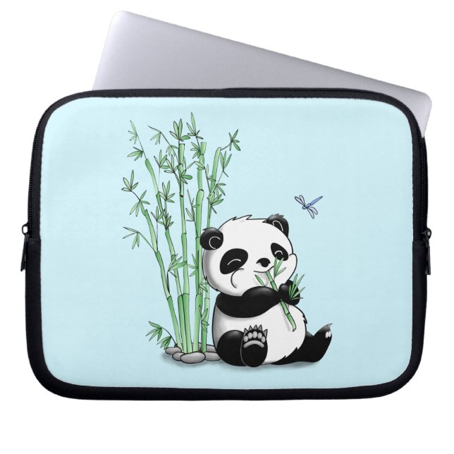 Panda EEG Bamboo Laptop Sleeve (Framsidan)