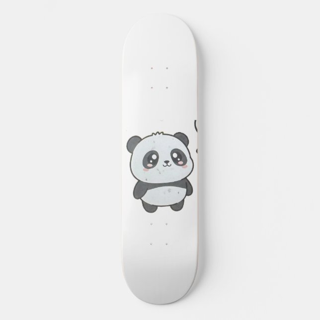 Panda, Endoky.com Mini Skateboard Bräda 18,5 Cm (Framsida)