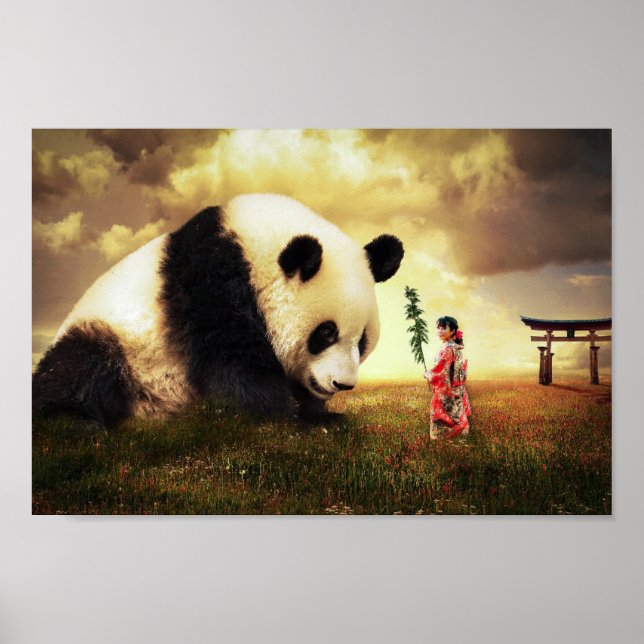 Panda et femme poster (Framsidan)