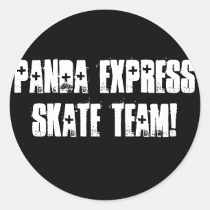 PANDA EXPRESS SKATE-TEAM! RUNT KLISTERMÄRKE