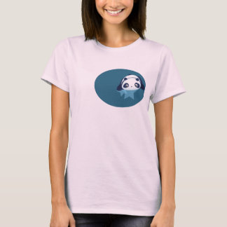 panda faller ner tee shirt
