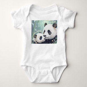 Panda Familj Jersey T Shirt