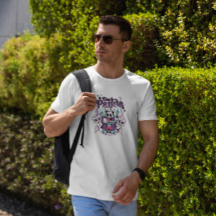 Panda Farmer Tecknad T Shirt