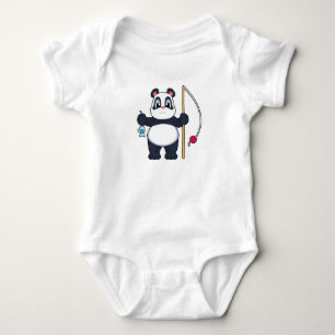 Panda Fisher Fish Fishing T Shirt