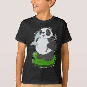 Panda Fisher Fisk Fiske T Shirt
