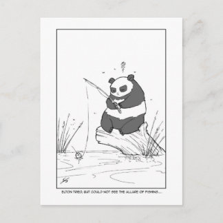 Panda Fishing Vykort