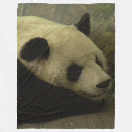 Panda Flanell Kast Blanket Fleecefilt