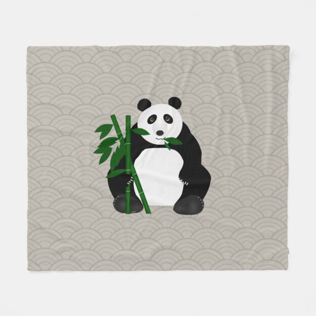 Panda Fleece Blanket (Framsidan (Horisontell))