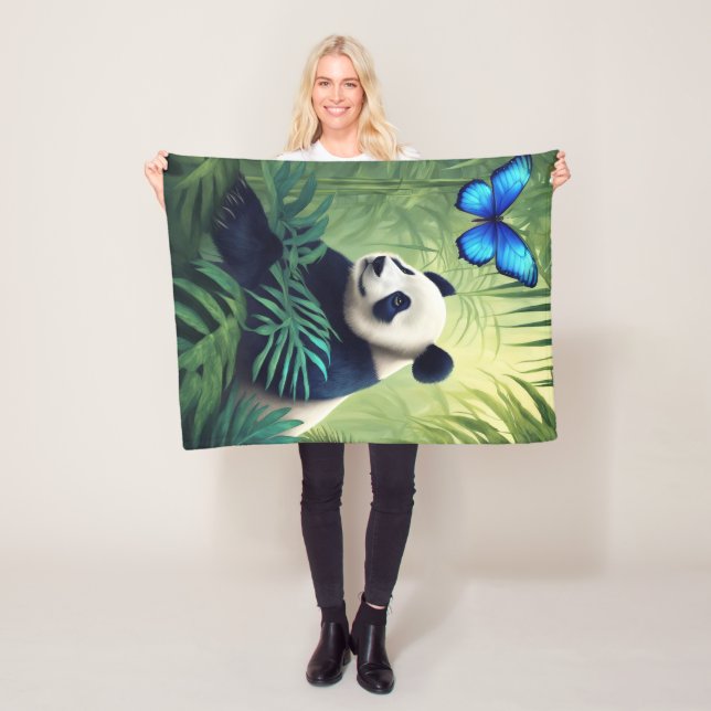Panda Fleece Blanket, 30" x40" (På plats)