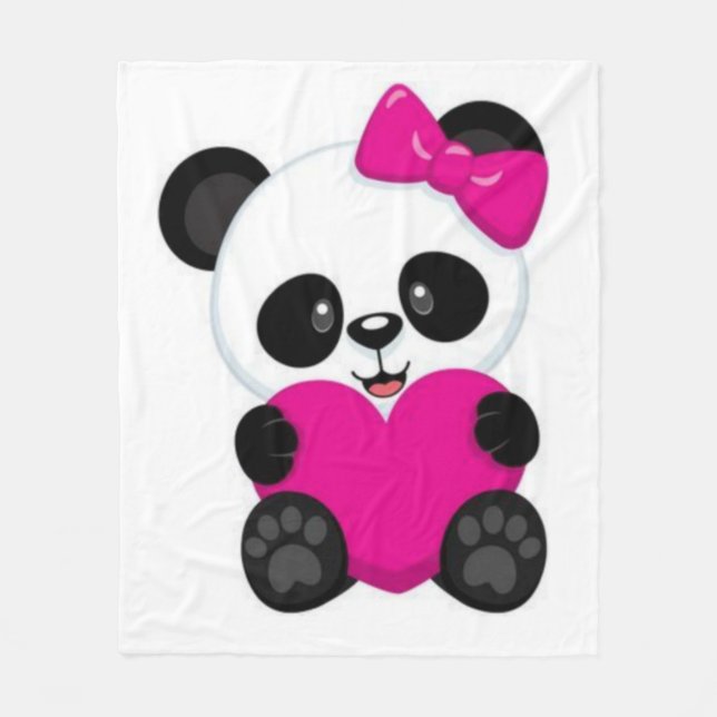 Panda Fleecefilt (Framsidan)