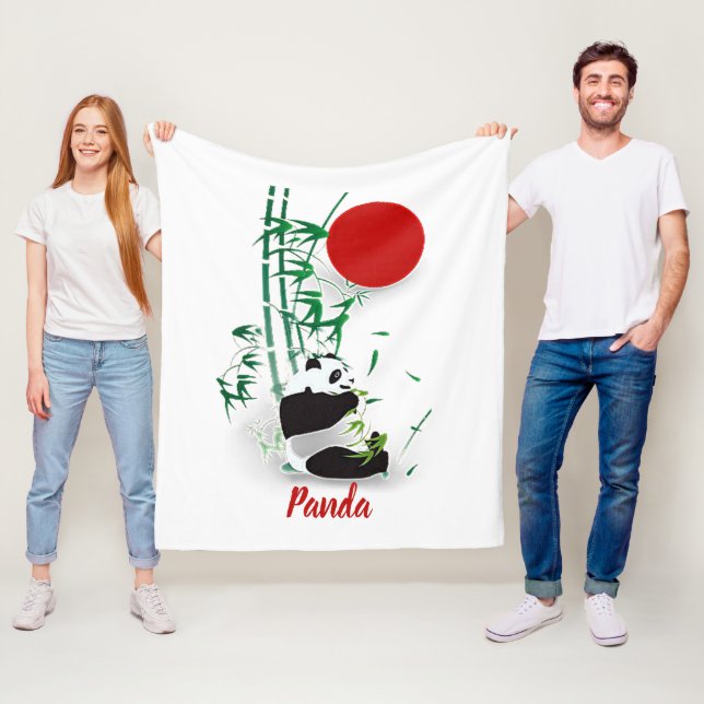 Panda   fleecefilt (På plats)