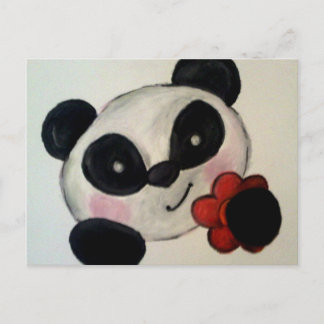 Panda Flower Vykort