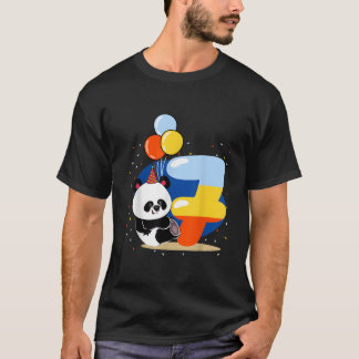 Panda födelsedag 7 Lycka till på 7-årsdagen T Shirt