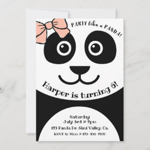 Panda, födelsedag, Kids party, Panda-tema