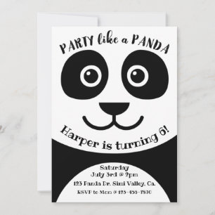 Panda, födelsedag, Kids party, Panda-tema