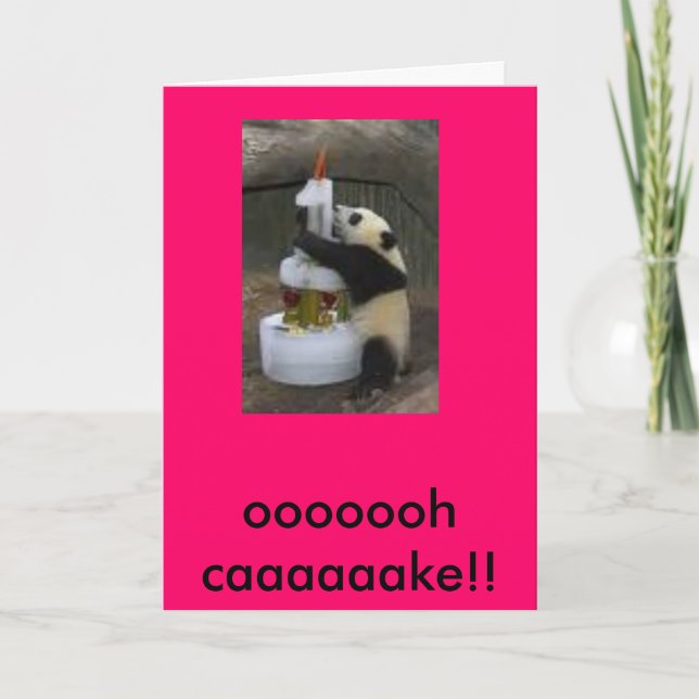 panda-födelsedag kort (Framsida)