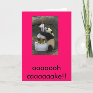 panda-födelsedag kort